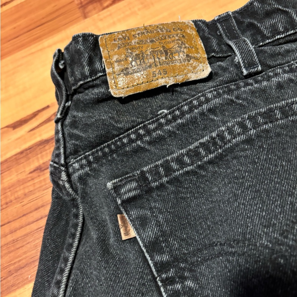 Vintage Orange Tag Levi's Men's Black Jeans